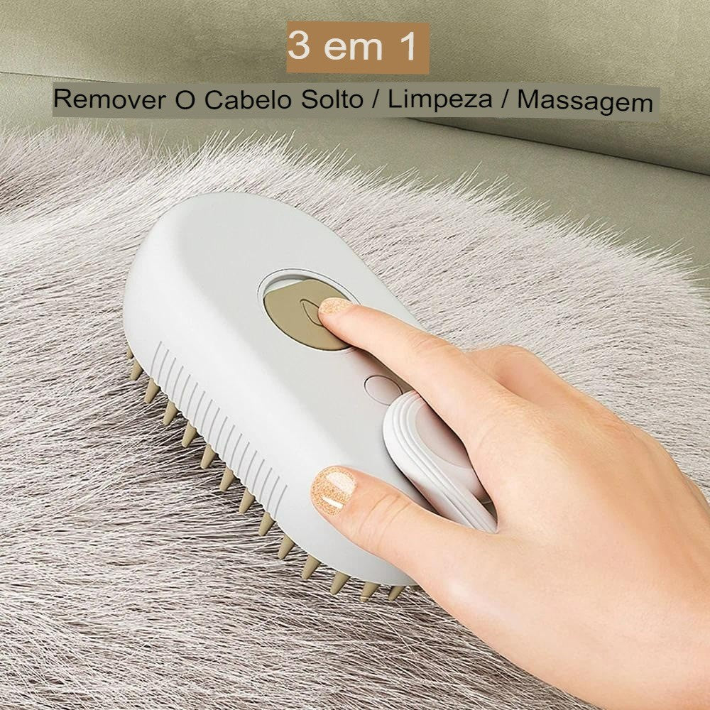 3 Em 1 Escova A Vapor Para Gato/Cachorro Pente de massagem para remoção de pêlos