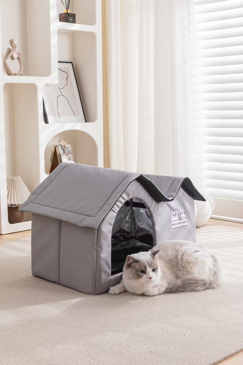 Casa de ar condicionado aconchegante para gatos, verão, ferramenta de resfriamen