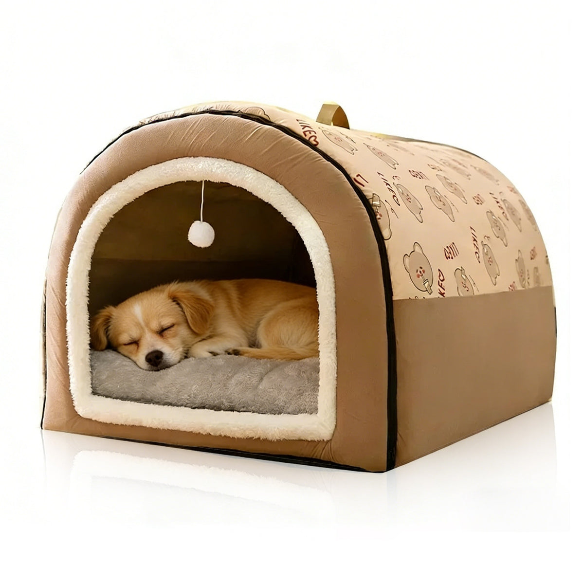 Cama Quente de Inverno para Cães, Removível, Ninho Aconchegante para Cães e Gato