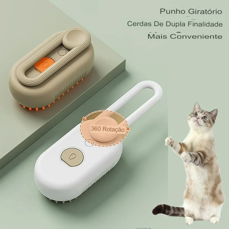 3 Em 1 Escova A Vapor Para Gato/Cachorro Pente de massagem para remoção de pêlos