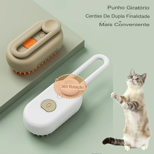 3 Em 1 Escova A Vapor Para Gato/Cachorro Pente de massagem para remoção de pêlos