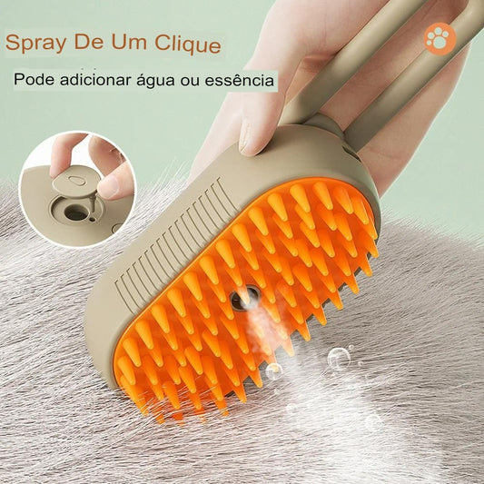 3 Em 1 Escova A Vapor Para Gato/Cachorro Pente de massagem para remoção de pêlos