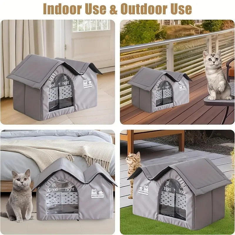 Casa de ar condicionado aconchegante para gatos, verão, ferramenta de resfriamen