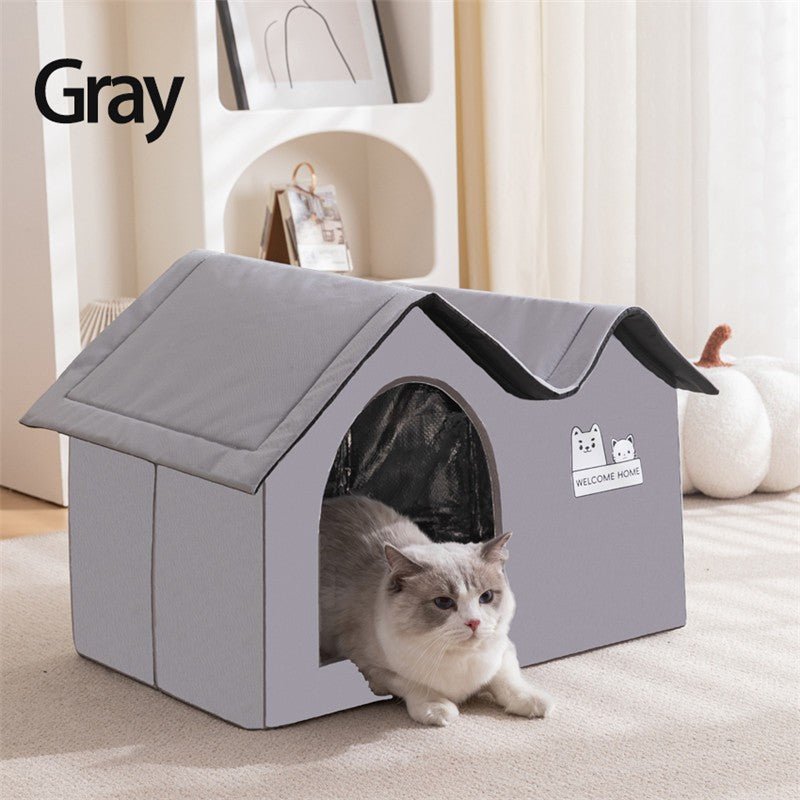 Casa de ar condicionado aconchegante para gatos, verão, ferramenta de resfriamen